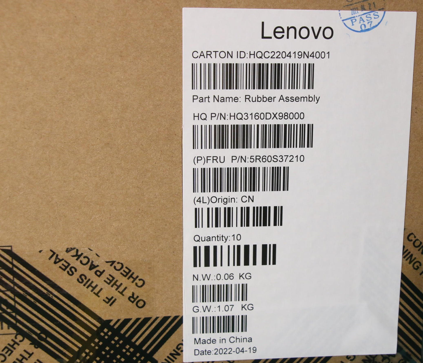 Lenovo Rubber Mic Rubber H 82Sk Lr30 - 5R60S37210