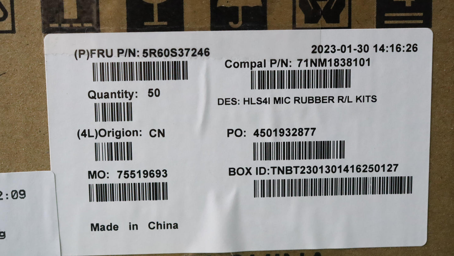 Lenovo Rubber Mic Rubber C 82Xd (R+L) - 5R60S37246