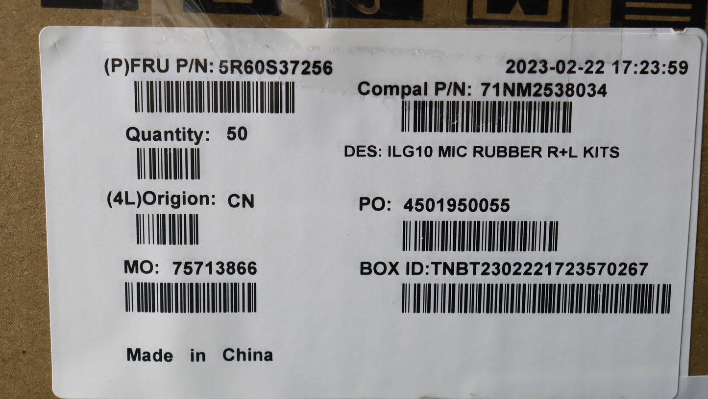Lenovo Rubber Mic Rubber C 82Xv R+L(1 - 5R60S37256
