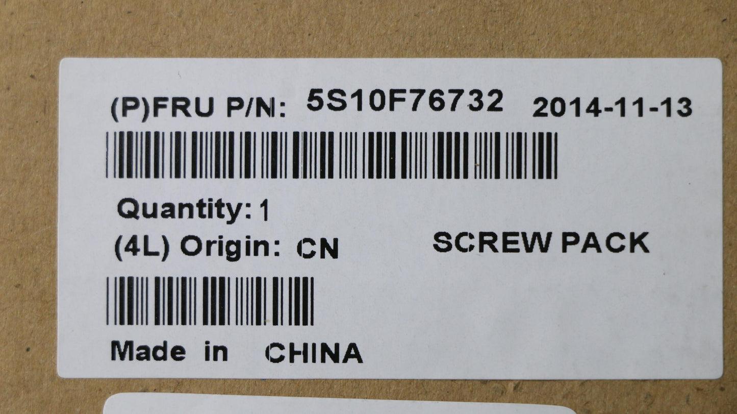 Lenovo Ks Kits Screws And Labels - 5S10F76732