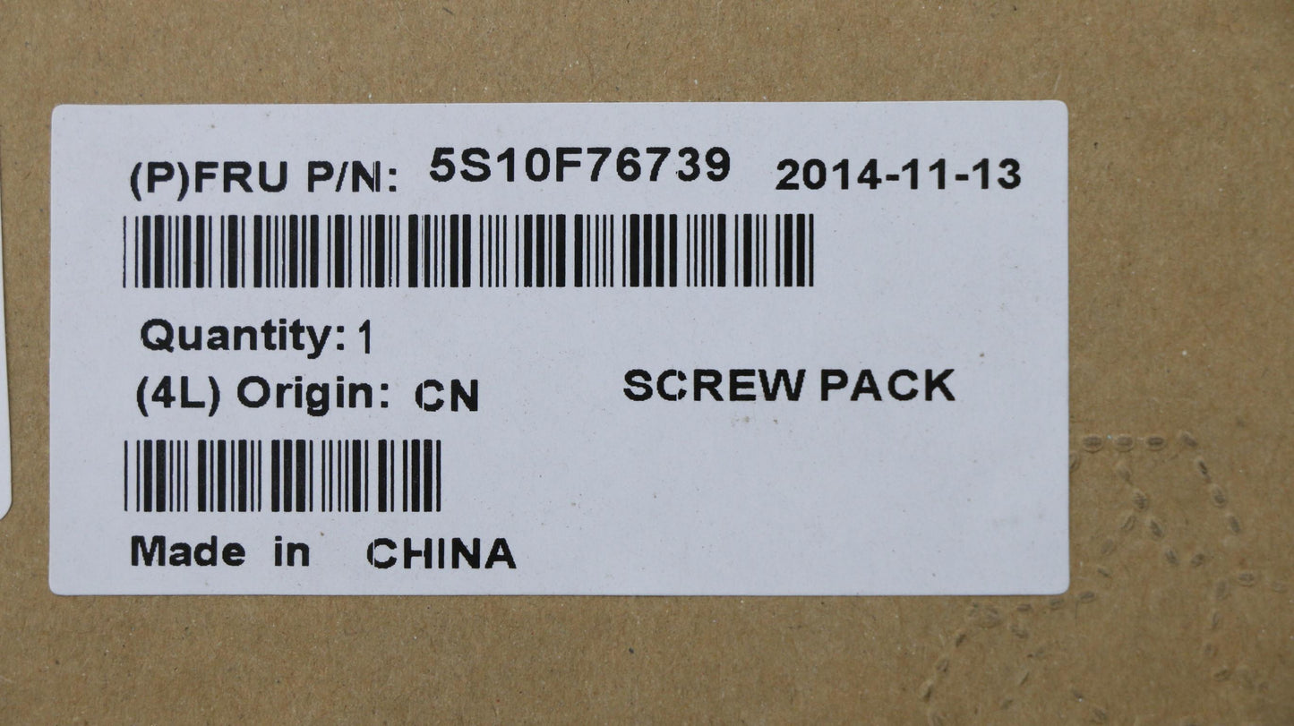 Lenovo Ks Kits Screws And Labels - 5S10F76739