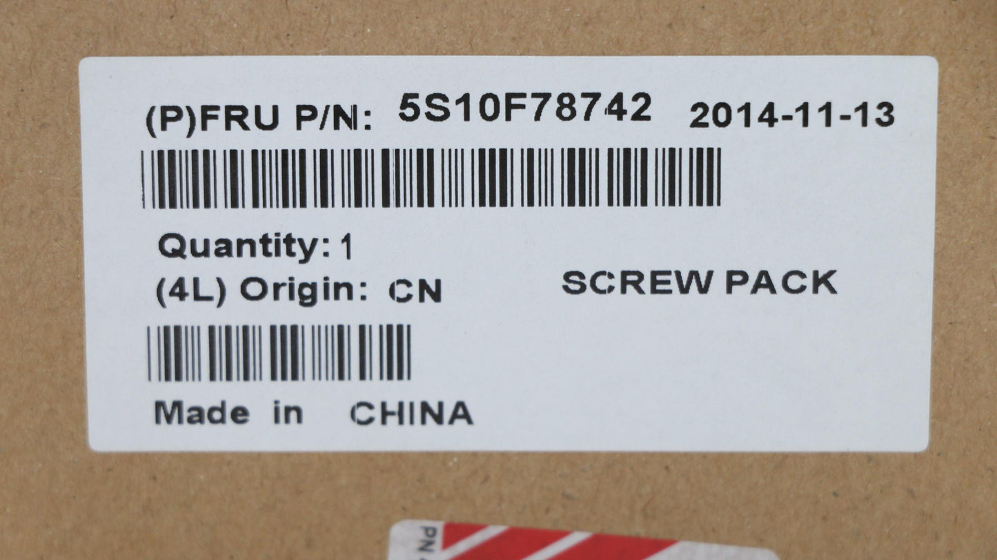 Lenovo Ks Kits Screws And Labels - 5S10F78742