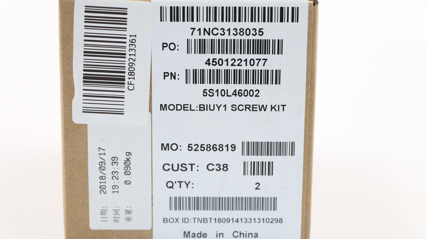 Lenovo 5S10L46002 Ks Kits Screws And Labels