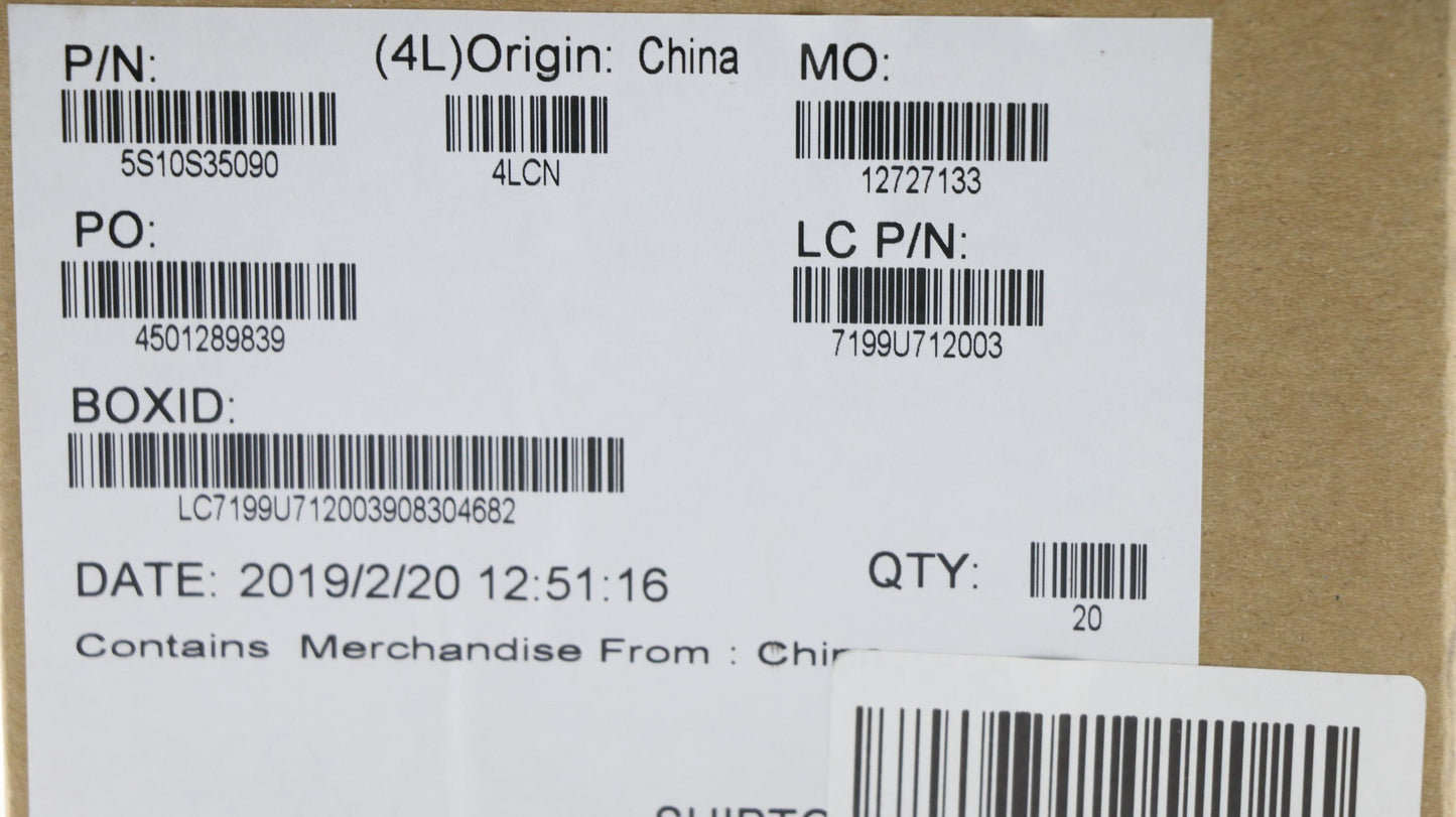Lenovo Screw M M 2.0D 3.5L K 4.5D 0.5 - 5S10S35090
