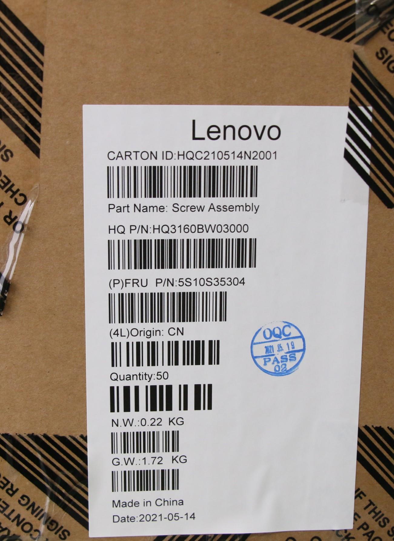 Lenovo Screw Screw Pack H 82L9 - 5S10S35304