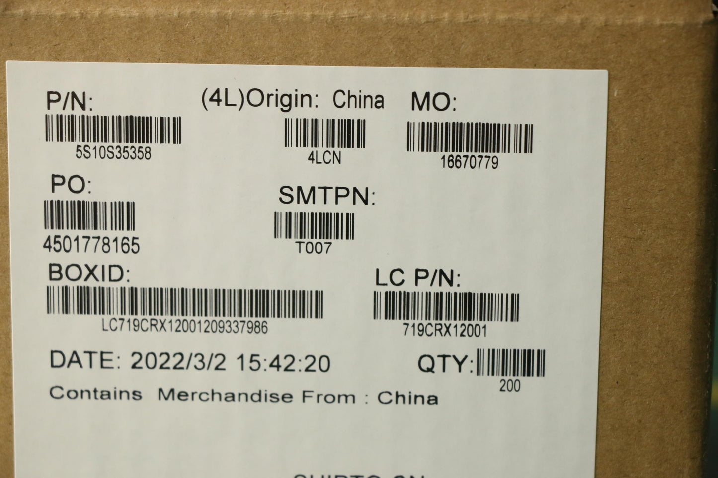 Lenovo Screw Screw L82L0 M2.0D 3.5L 3 - 5S10S35358