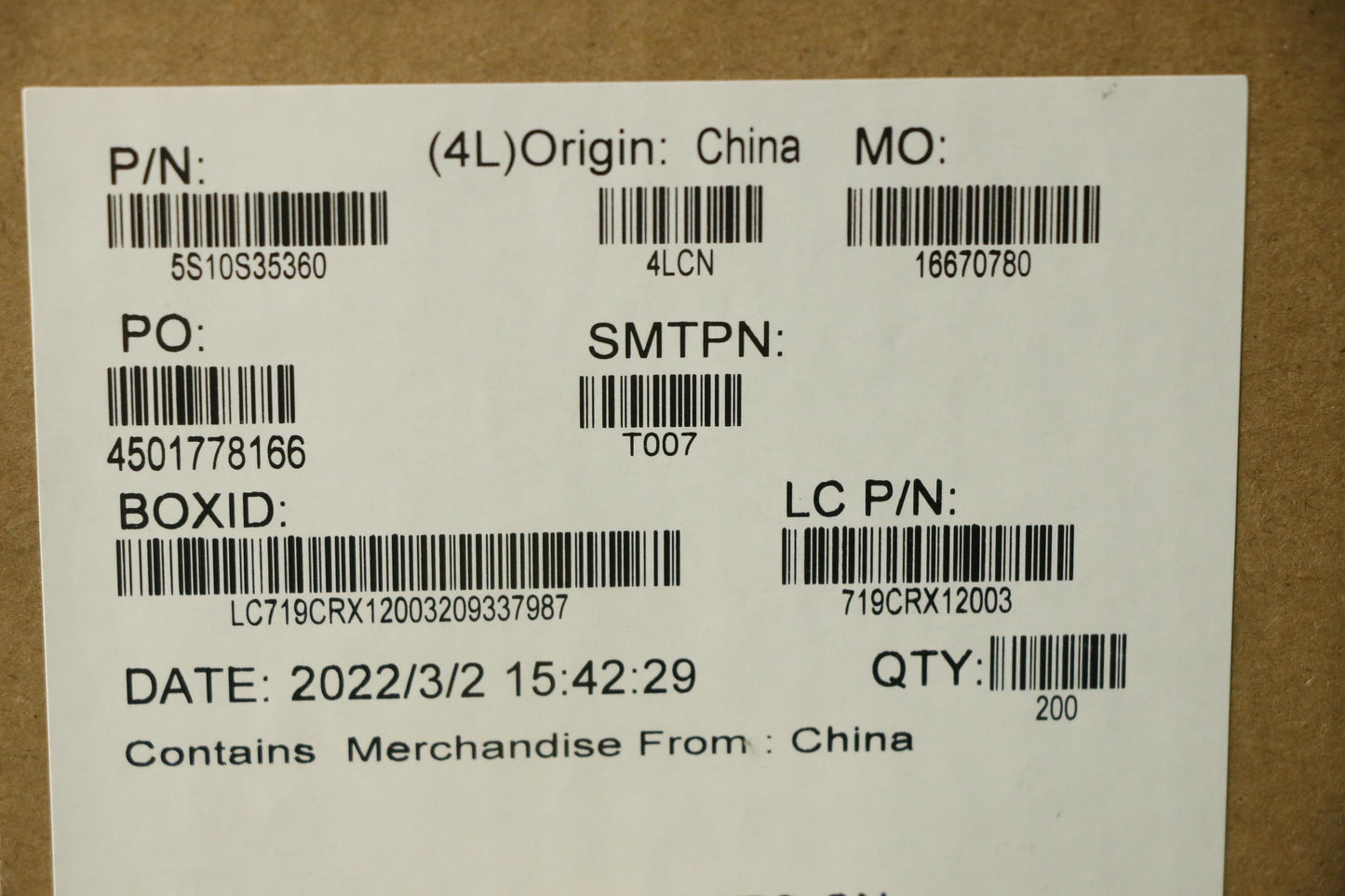 Lenovo Screw Screw L82L0 M2.0D 5.0L 3 - 5S10S35360