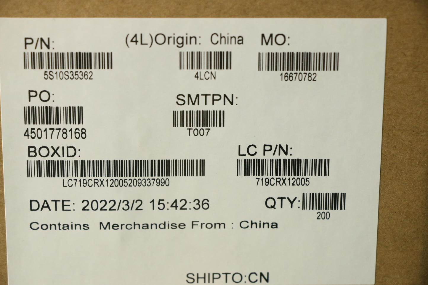Lenovo Screw Screw L82L0 M2.0D 5.0L 3 - 5S10S35362