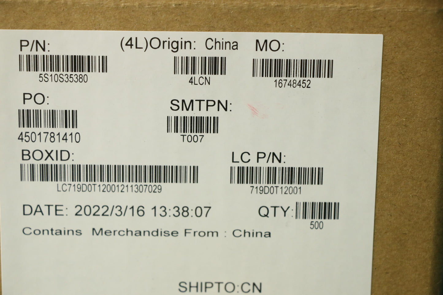 Lenovo Screw Screw L 82Lu 1.6D 1.4L - 5S10S35380