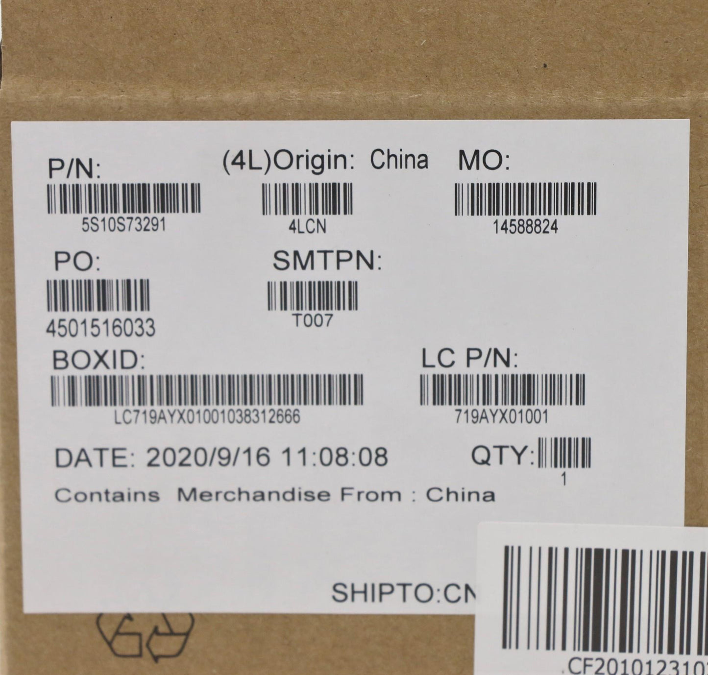 Lenovo Screw Kits, Label Kits, Misc K - 5S10S73291