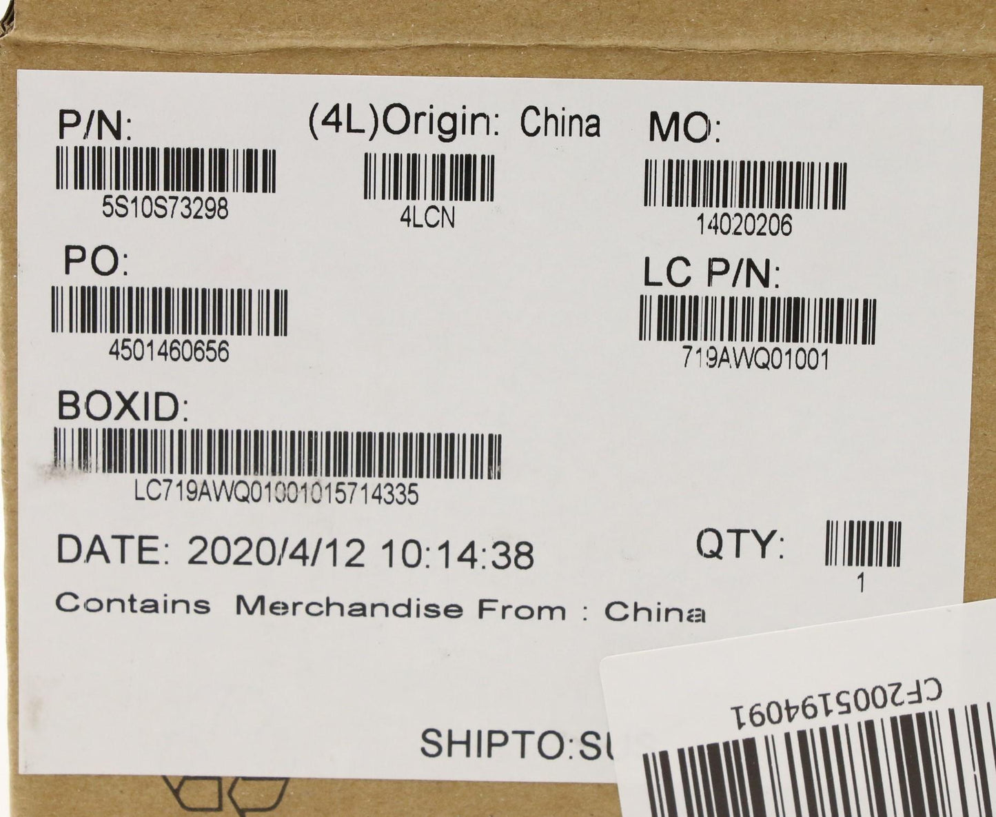 Lenovo Screw Kits, Label Kits, Misc K - 5S10S73298