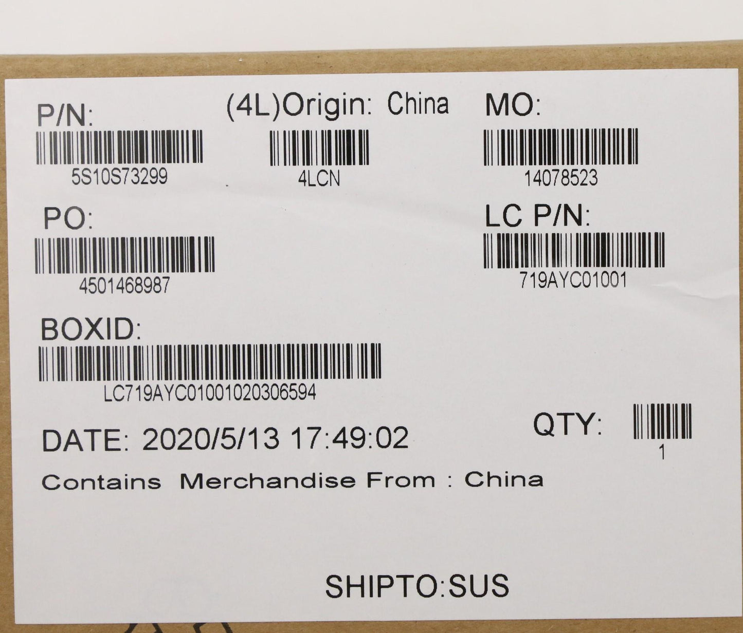 Lenovo Screw Kits, Label Kits, Misc K - 5S10S73299
