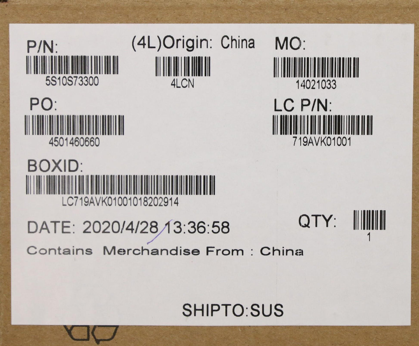 Lenovo Screw Kits, Label Kits, Misc K - 5S10S73300