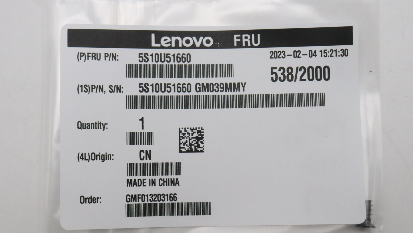 Lenovo Screw Screw T M 4.9D 9L,Zk - 5S10U51660