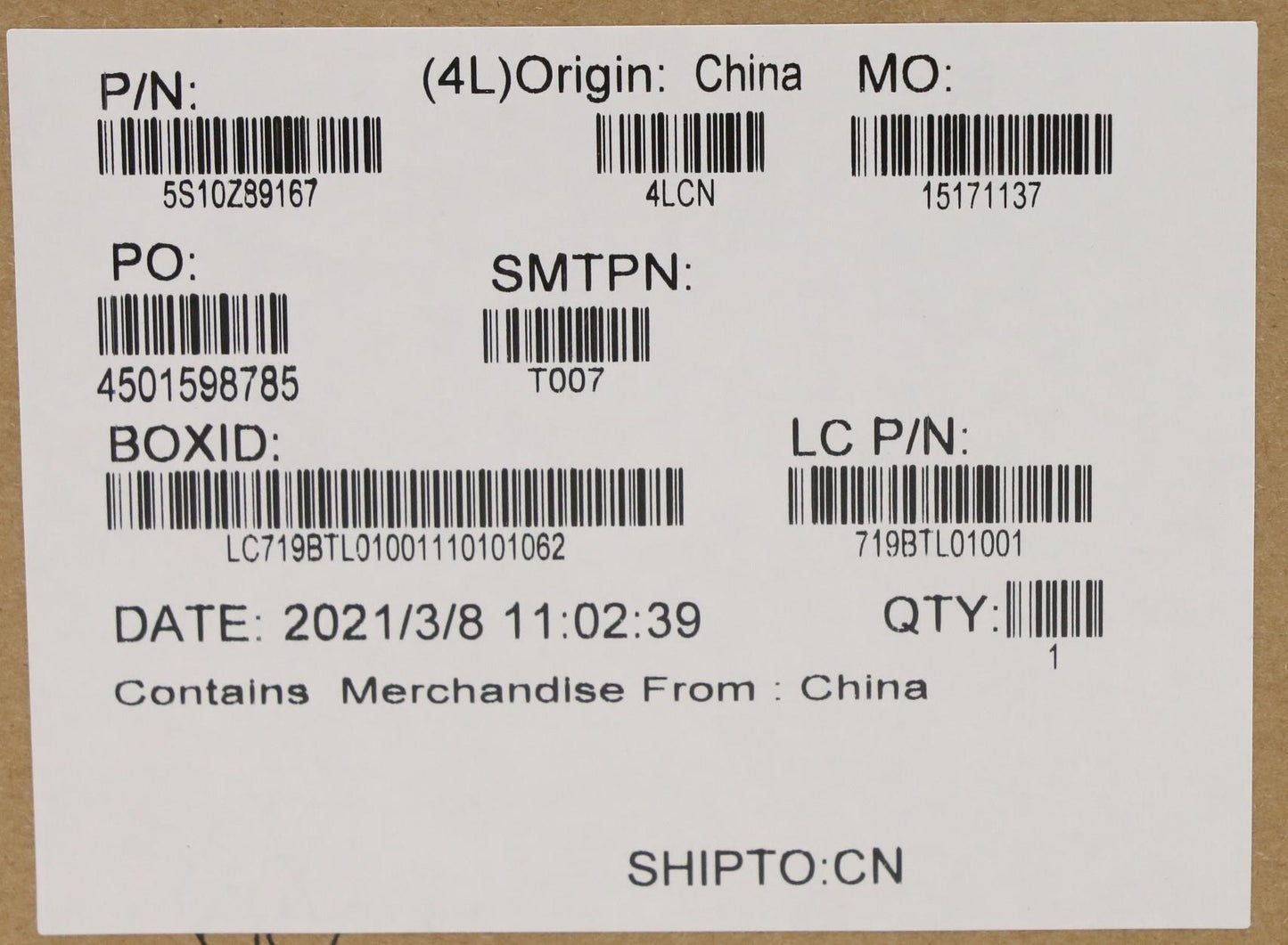 Lenovo Screw Kit for Assembly - 5S10Z89167