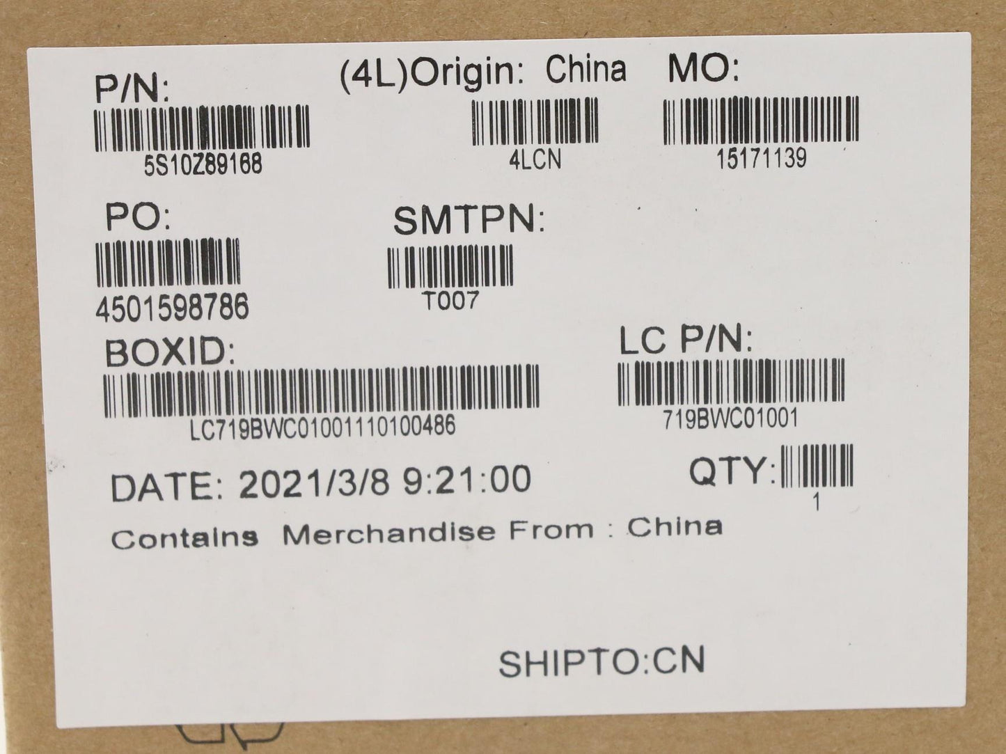 Lenovo Screw Fru Screw Kit - 5S10Z89168