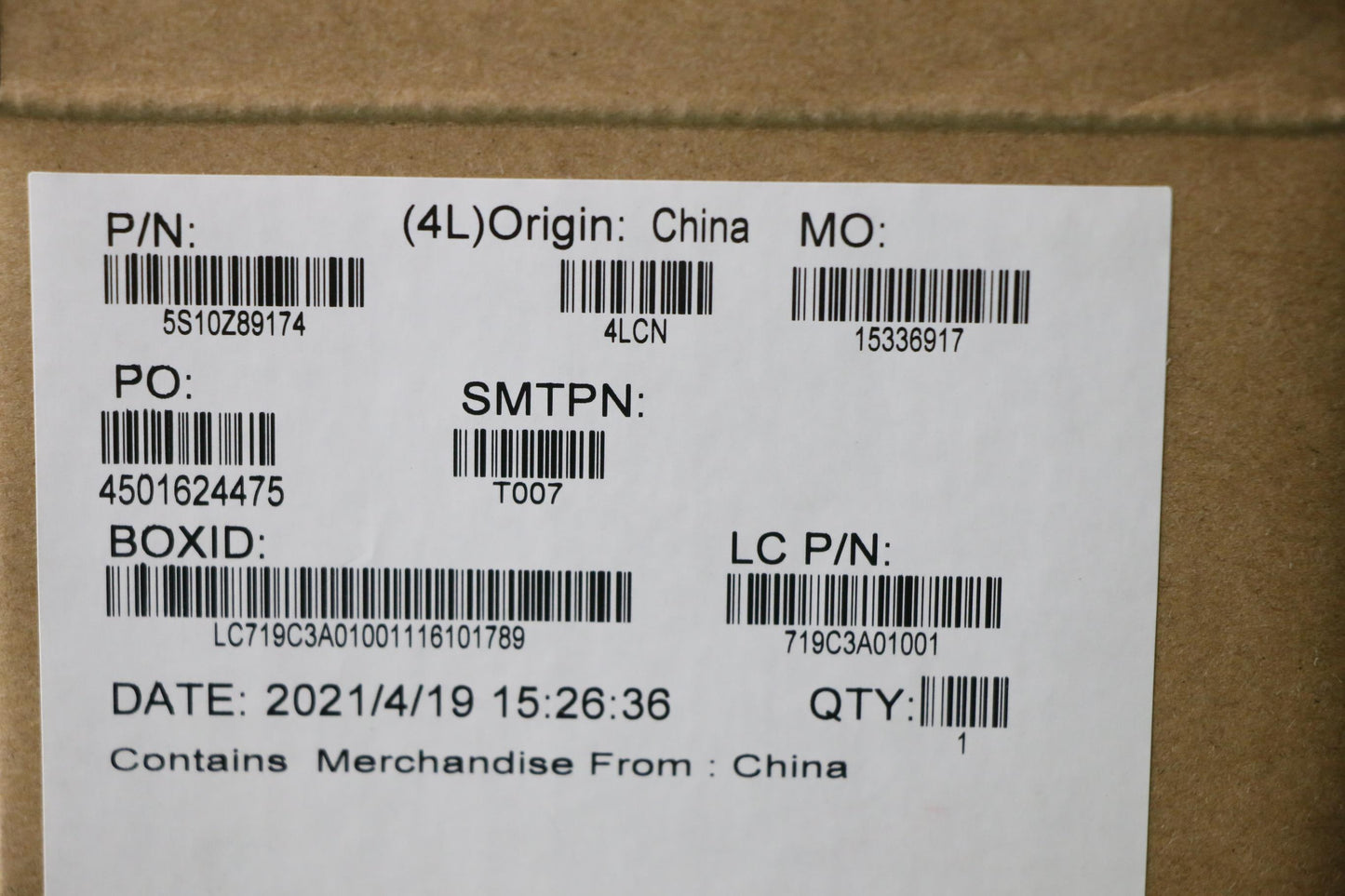 Lenovo Screw Fru Thor2.0 Amd Screw_Ki - 5S10Z89174
