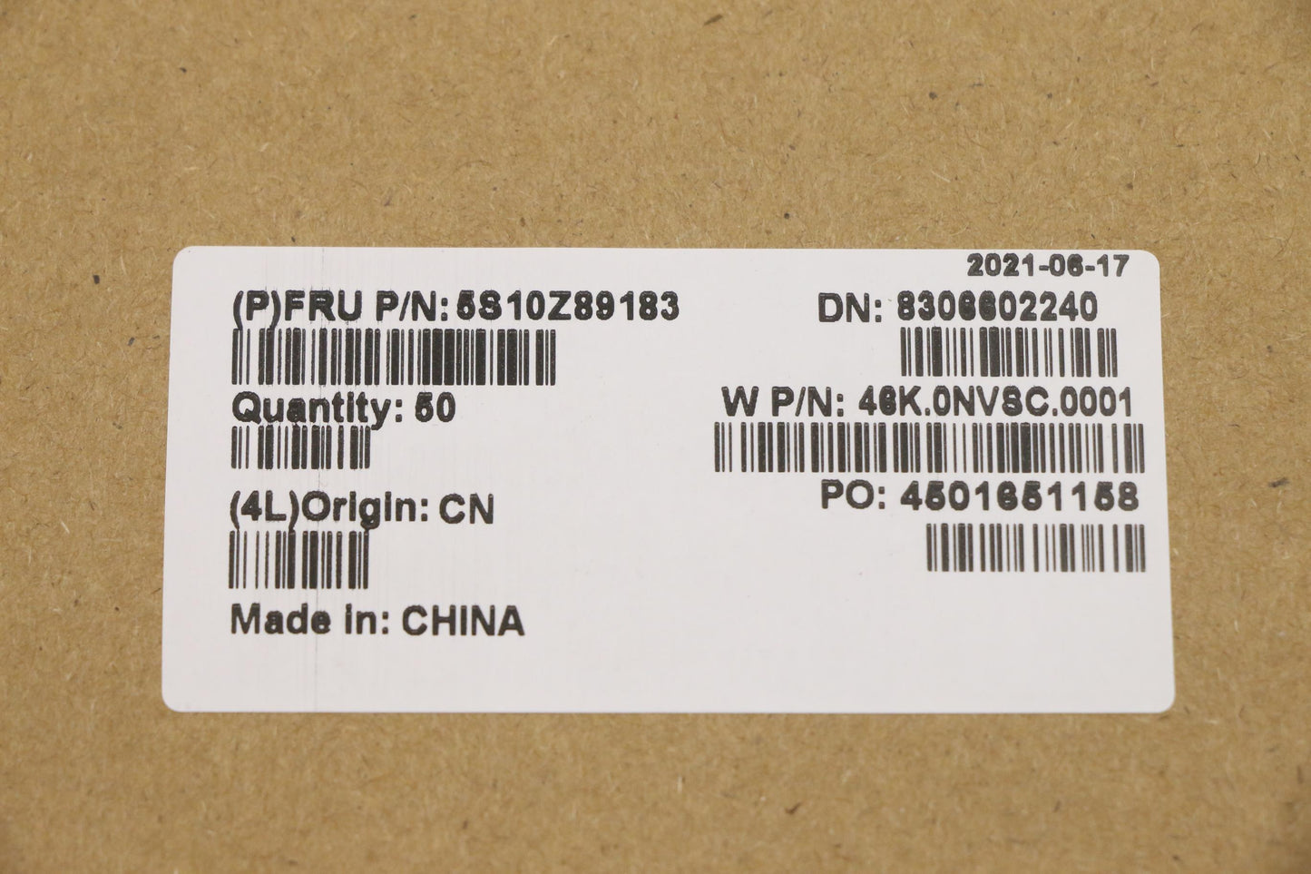 Lenovo Screw Fru Screw Pack 100W Gen3 - 5S10Z89183