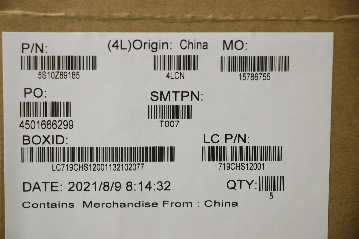 Lenovo Screw Fru Screw_500E G2 Screw - 5S10Z89185