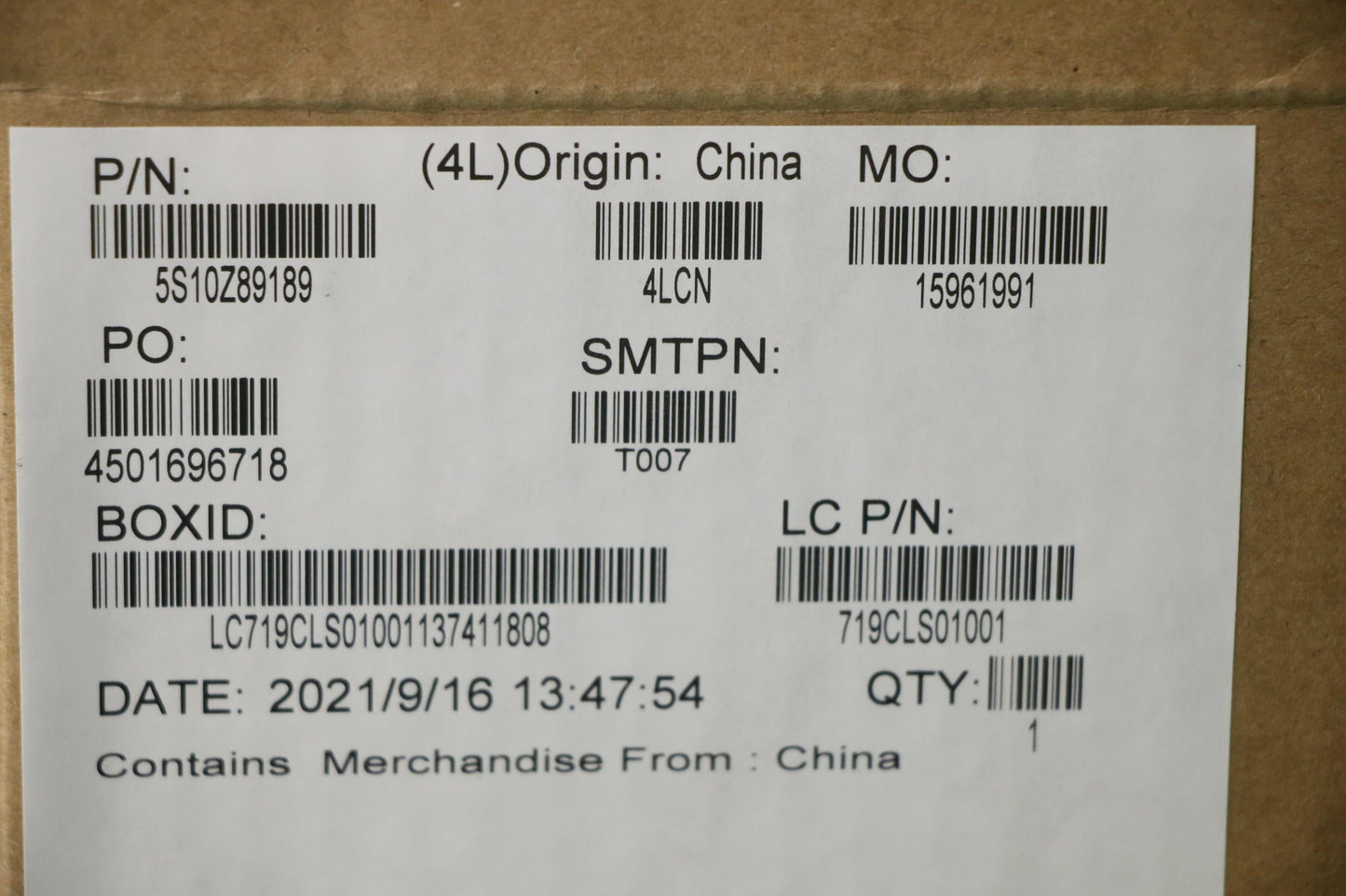 Lenovo Screw Fru Screw Kit_T15P G2 - 5S10Z89189