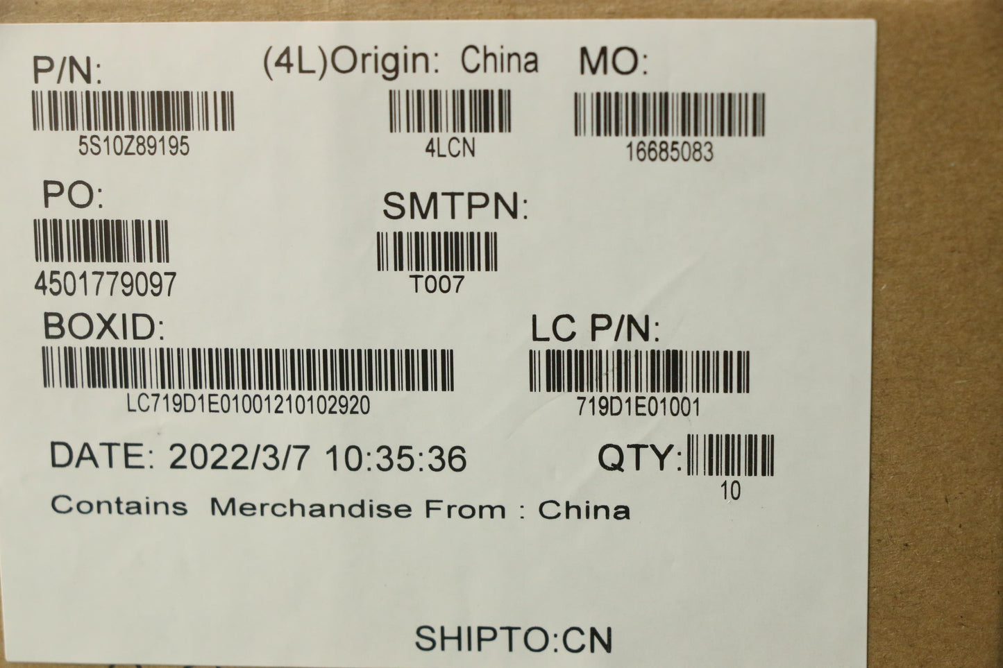 Lenovo Screw Fru Screw Kit - 5S10Z89195