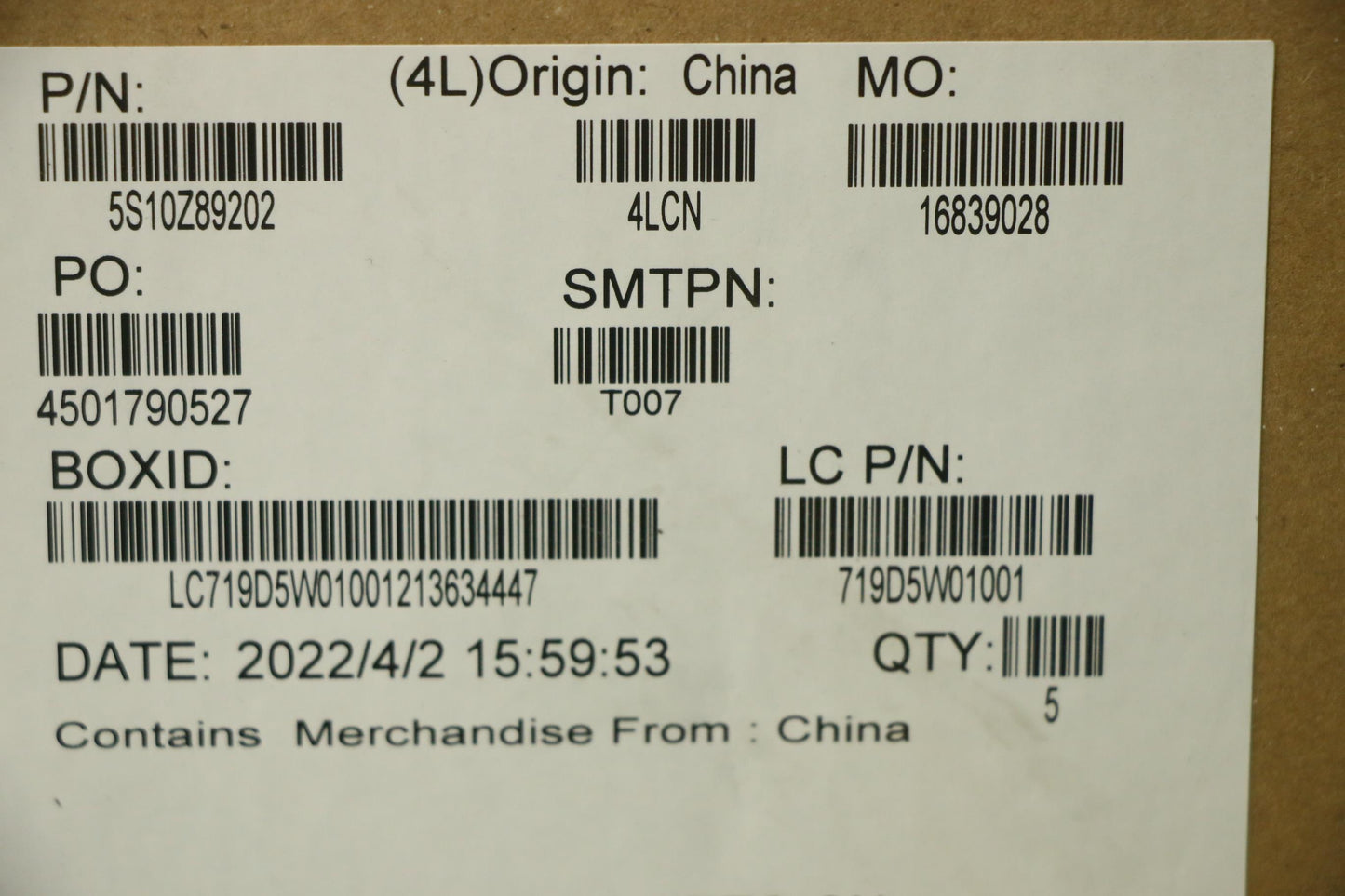 Lenovo Screw Fru Griffinp 1.0 Intel S - 5S10Z89202