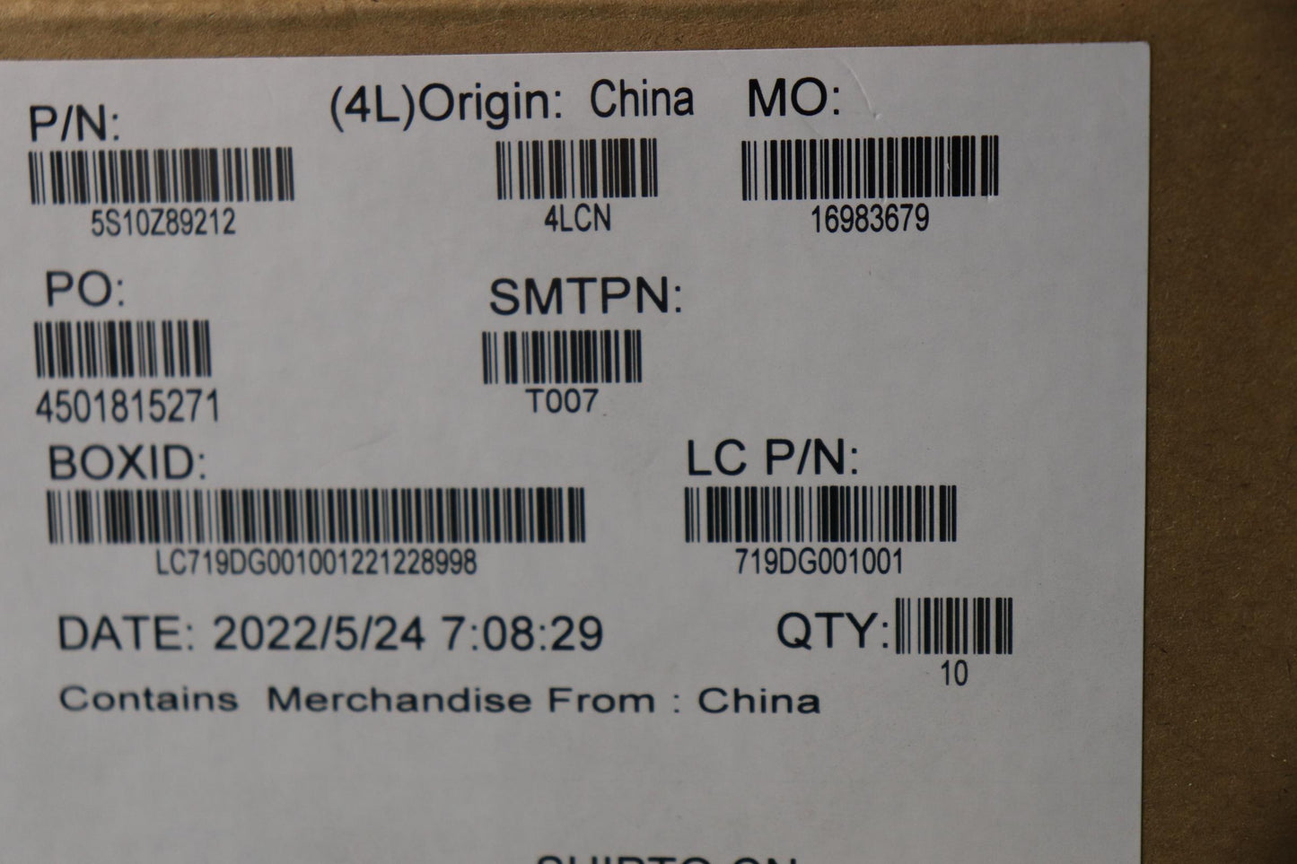 Lenovo Screw Fru Screw Kit - 5S10Z89212