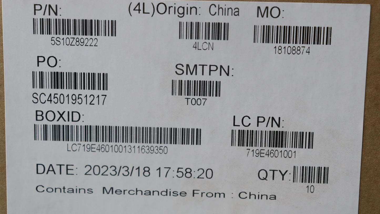 Lenovo Screw Fru Panther 3.0 Screw Ki - 5S10Z89222