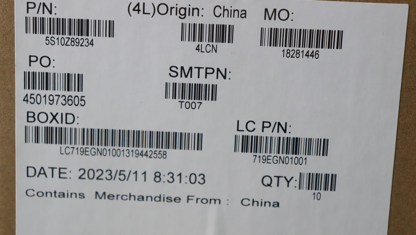 Lenovo Screw Fru Screw Kits Wei 1.0 I - 5S10Z89234