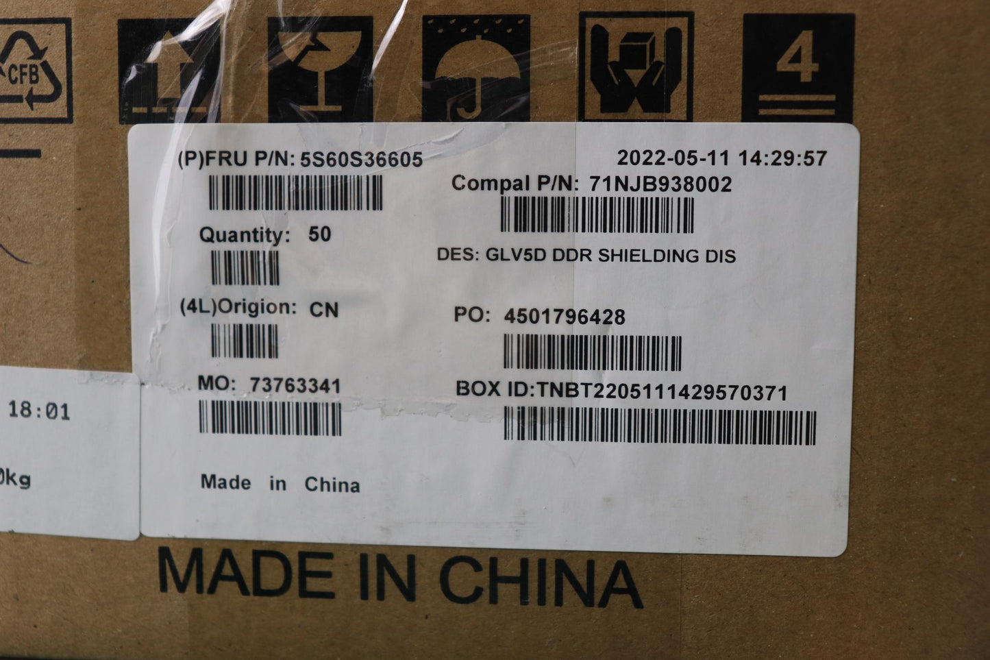 Lenovo Shield Dimm Shielding C 21A4 D - 5S60S36605