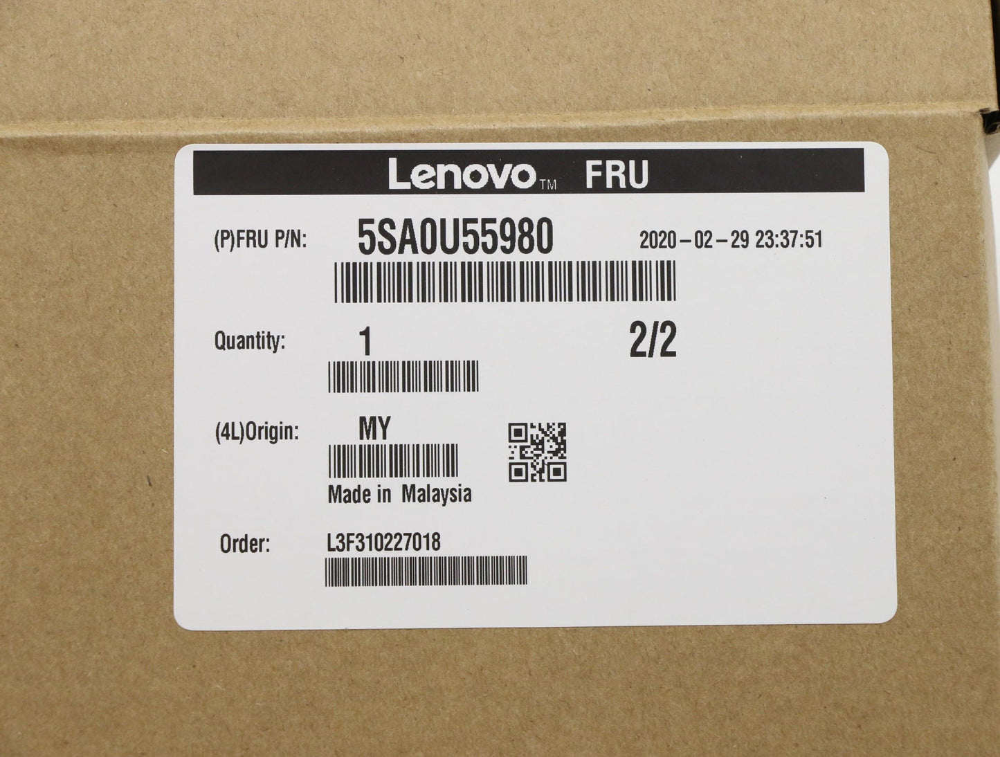 Lenovo Xeon Gd 6244 3.6G 8C 150W - 5SA0U55980
