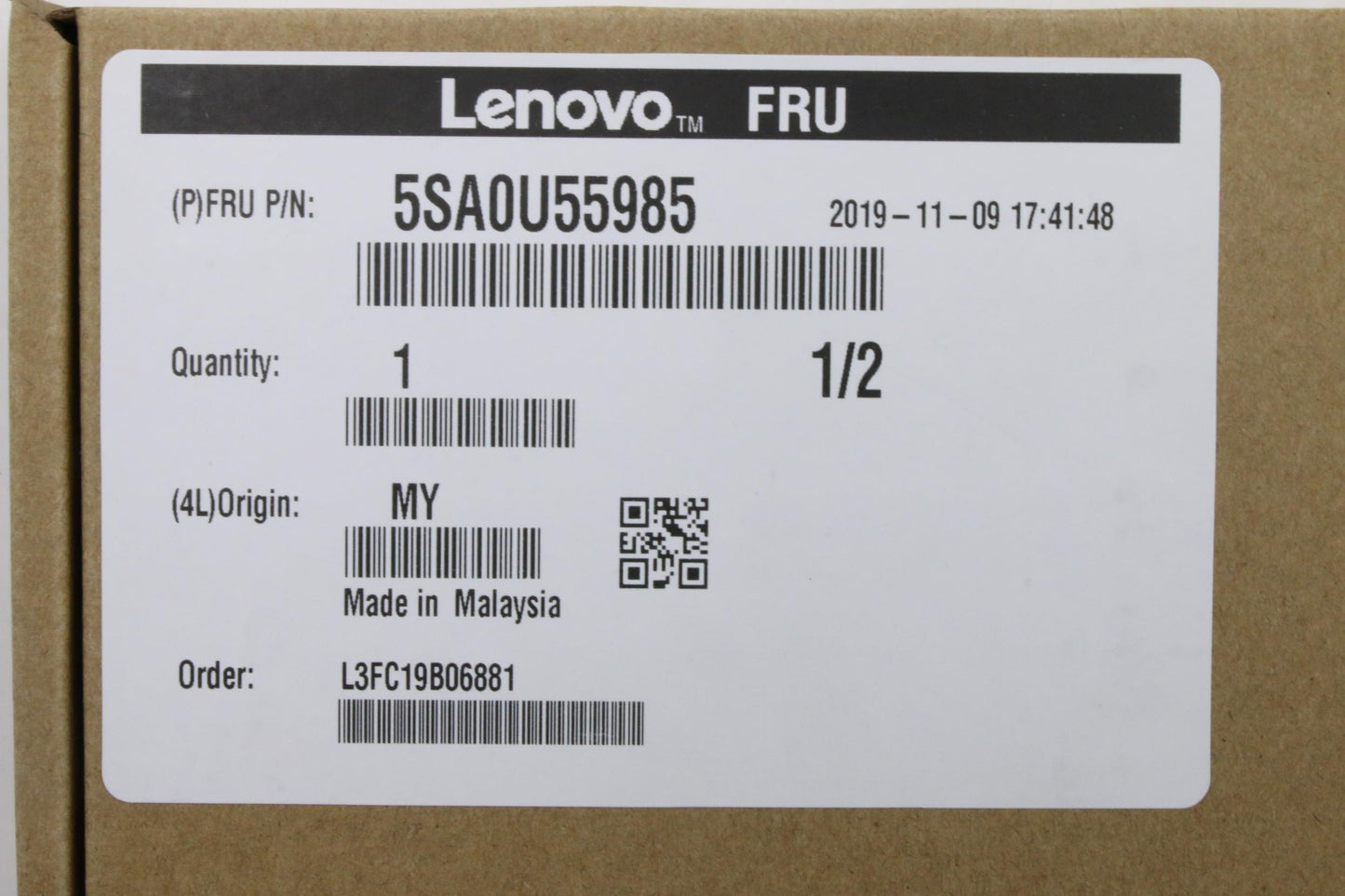 Lenovo Xeon Gd 6230 2.1G 20C 125W - 5SA0U55985