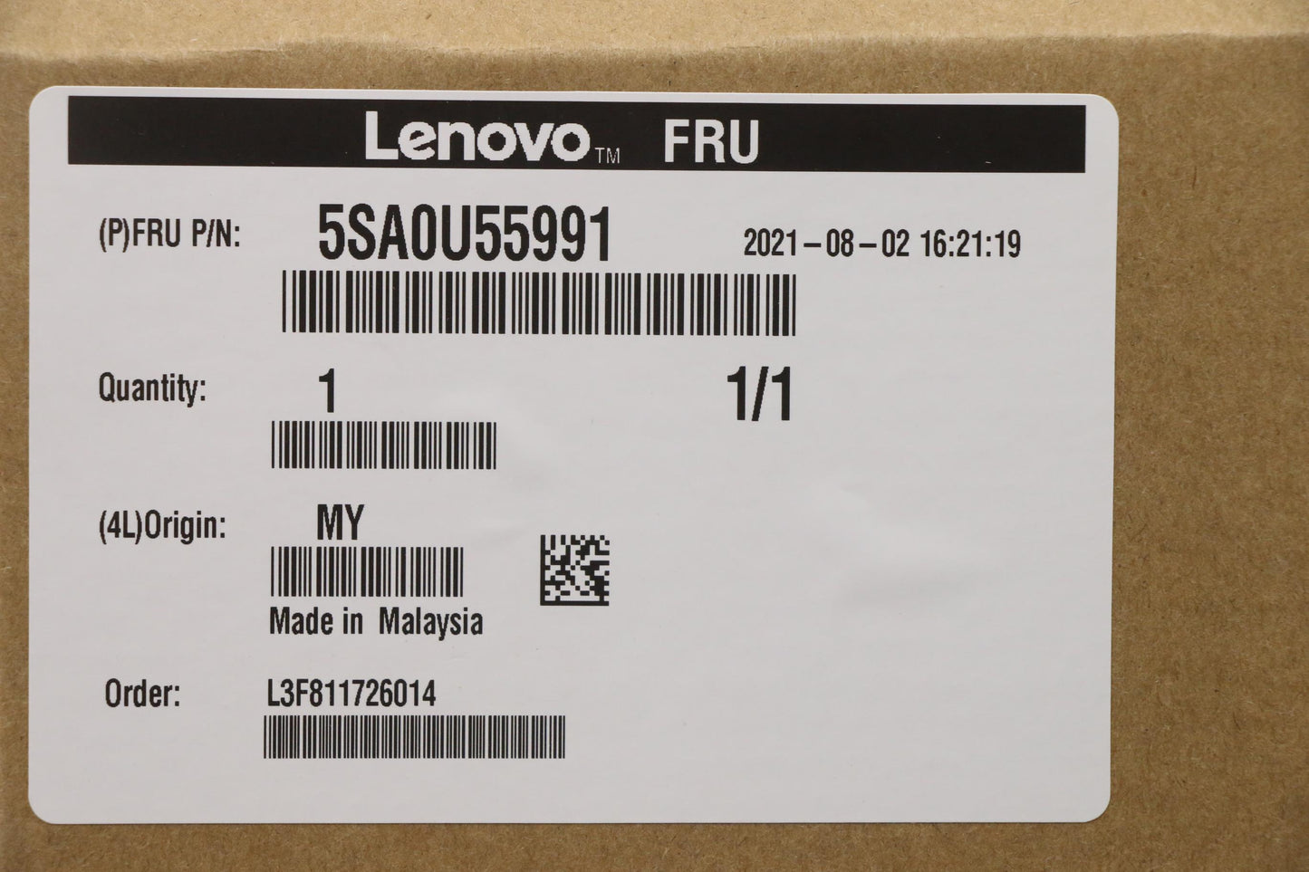 Lenovo Xeon Gd 5217 3.0G 8C 115W - 5SA0U55991