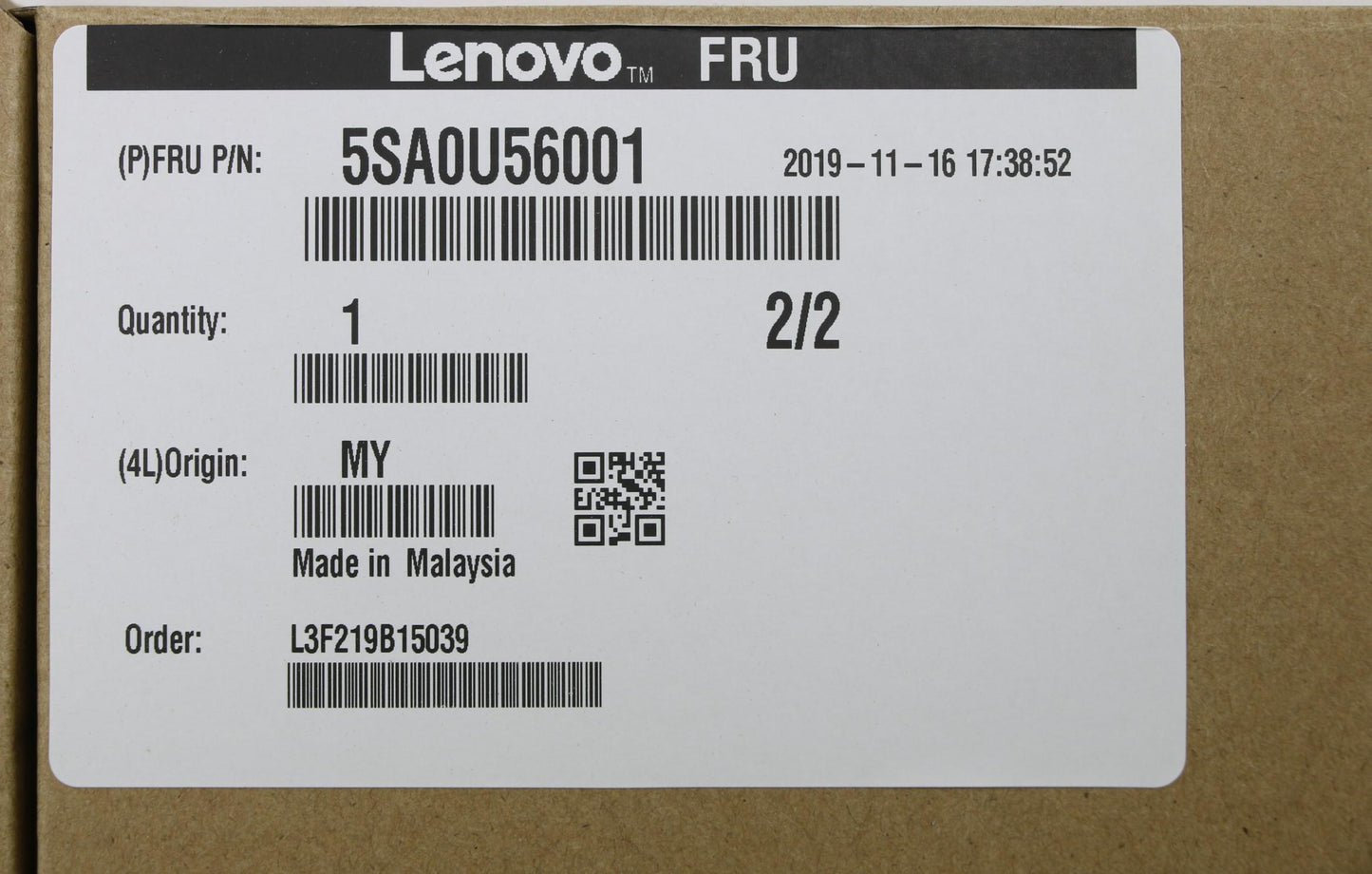 Lenovo Xeon Sr 4208 2.1G 8C 85W - 5SA0U56001