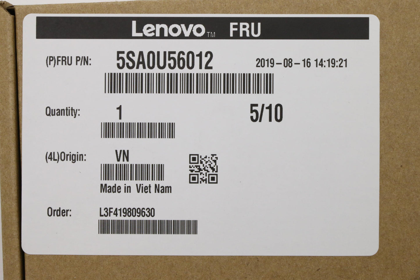 Lenovo (5SA0U56012) Intel i3-9100 3.6GHz/4C/6M 65W DDR4 Processor