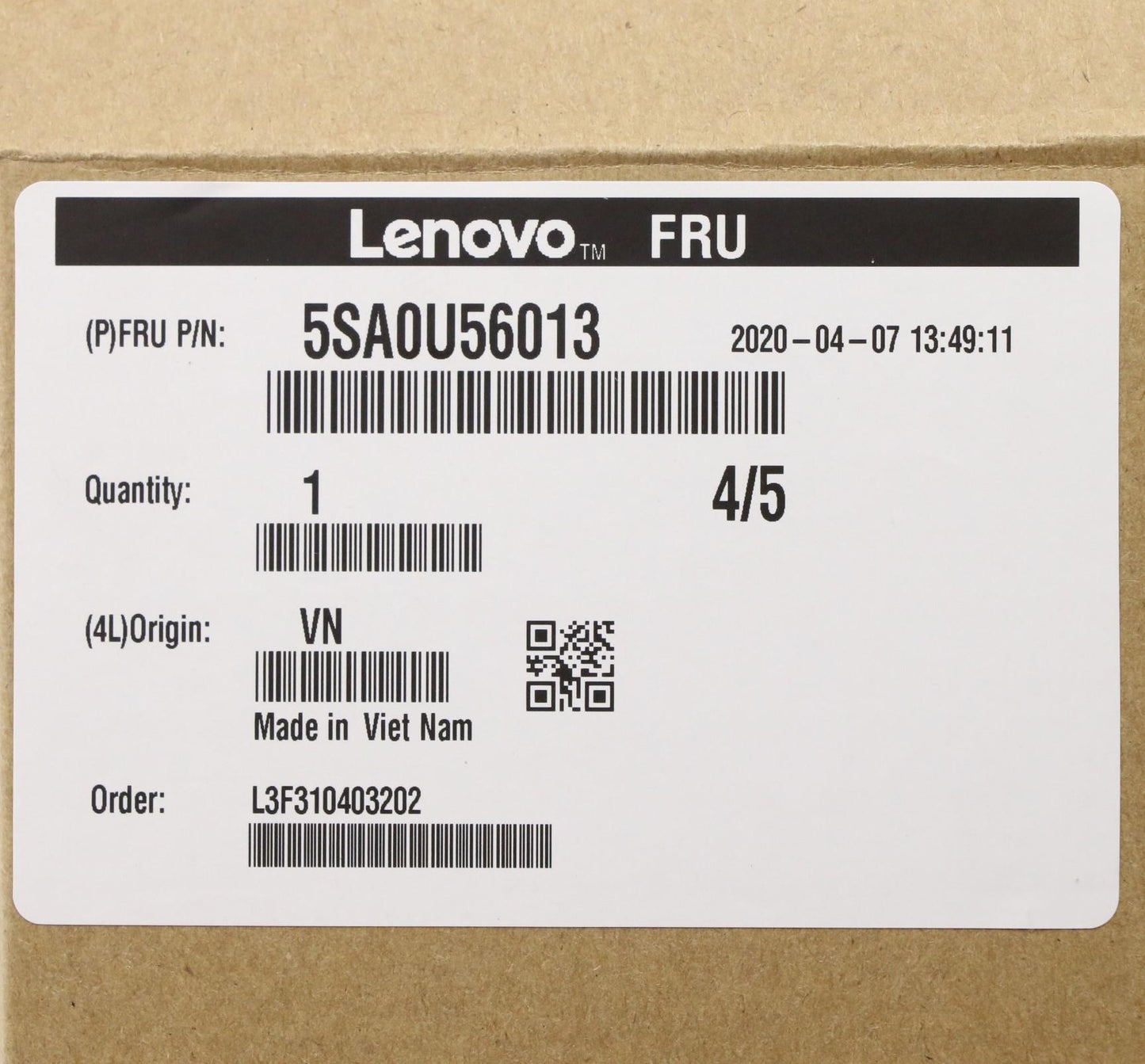 Lenovo Pentium G5620 4G 2C - 5SA0U56013