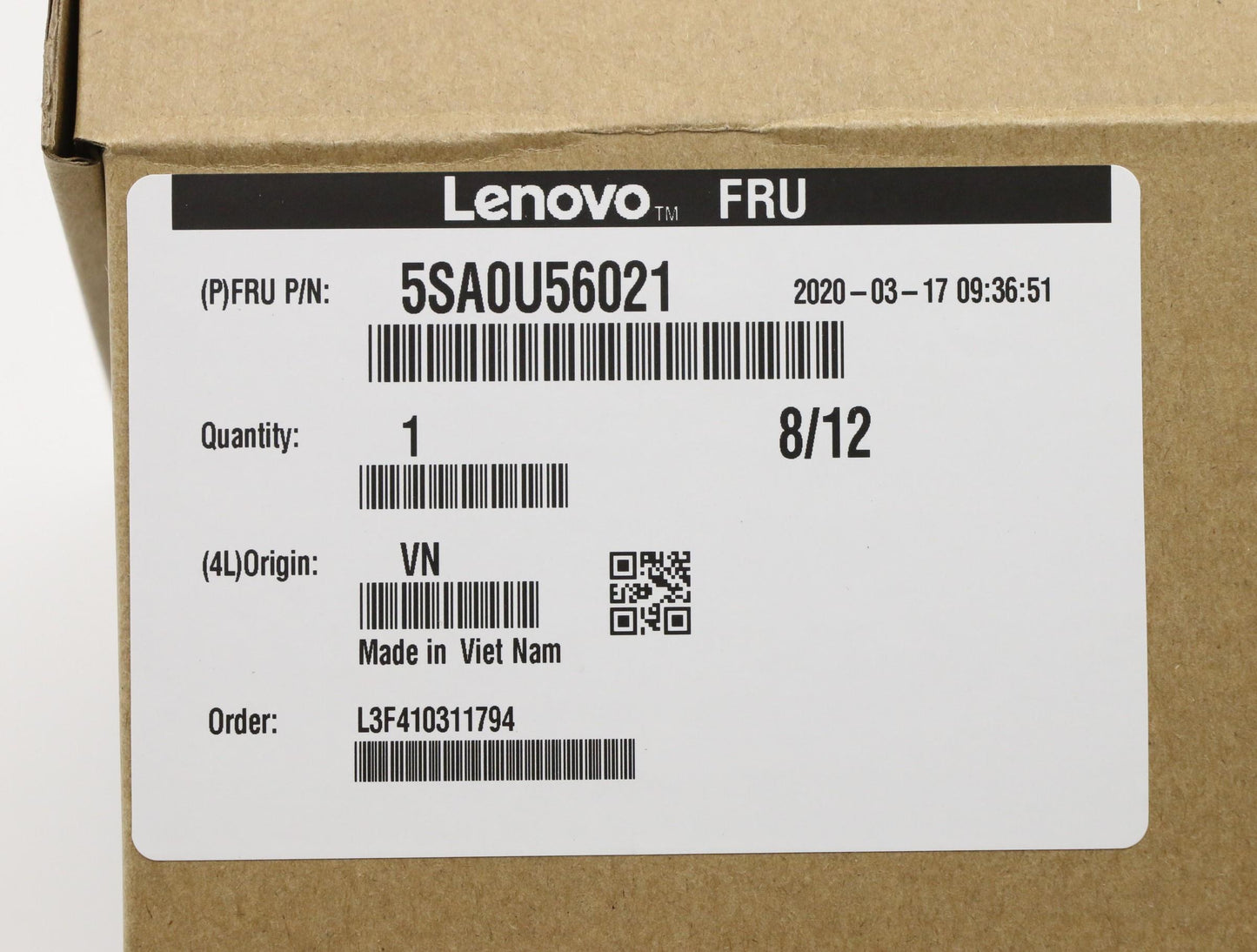 Lenovo Fru Intel I5-9500T 2.2Ghz 6C 9 - 5SA0U56021