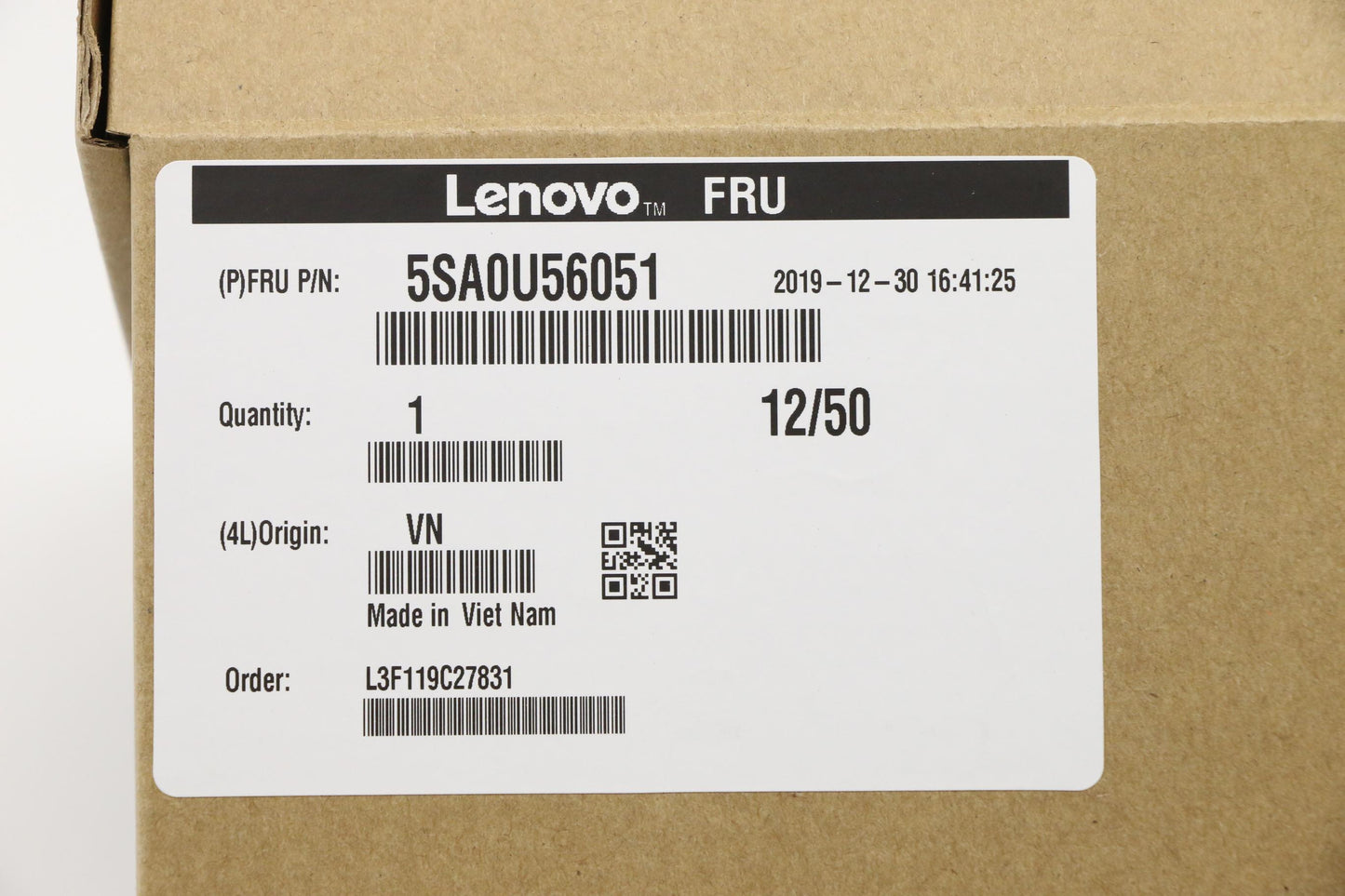 Lenovo Intel I7-9700K 3.60Ghz 8C 12M - 5SA0U56051