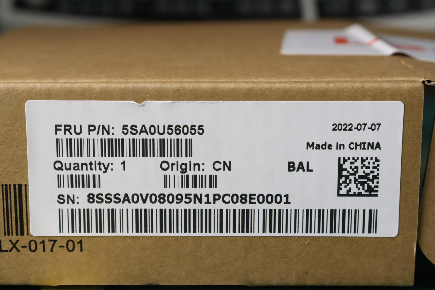Lenovo Intel Xeon E-2288G 4.0G 95W - 5SA0U56055