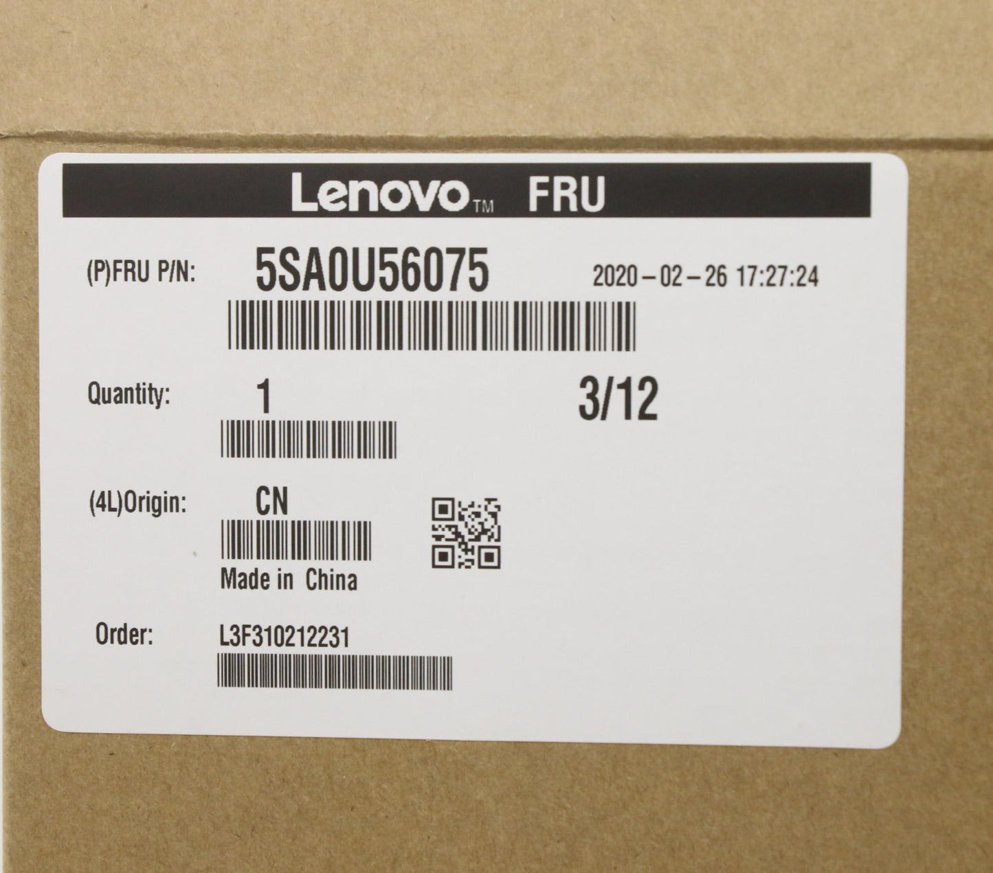 Lenovo Sp Amd Ryzen5 Pro 3400Ge 4C - 5SA0U56075