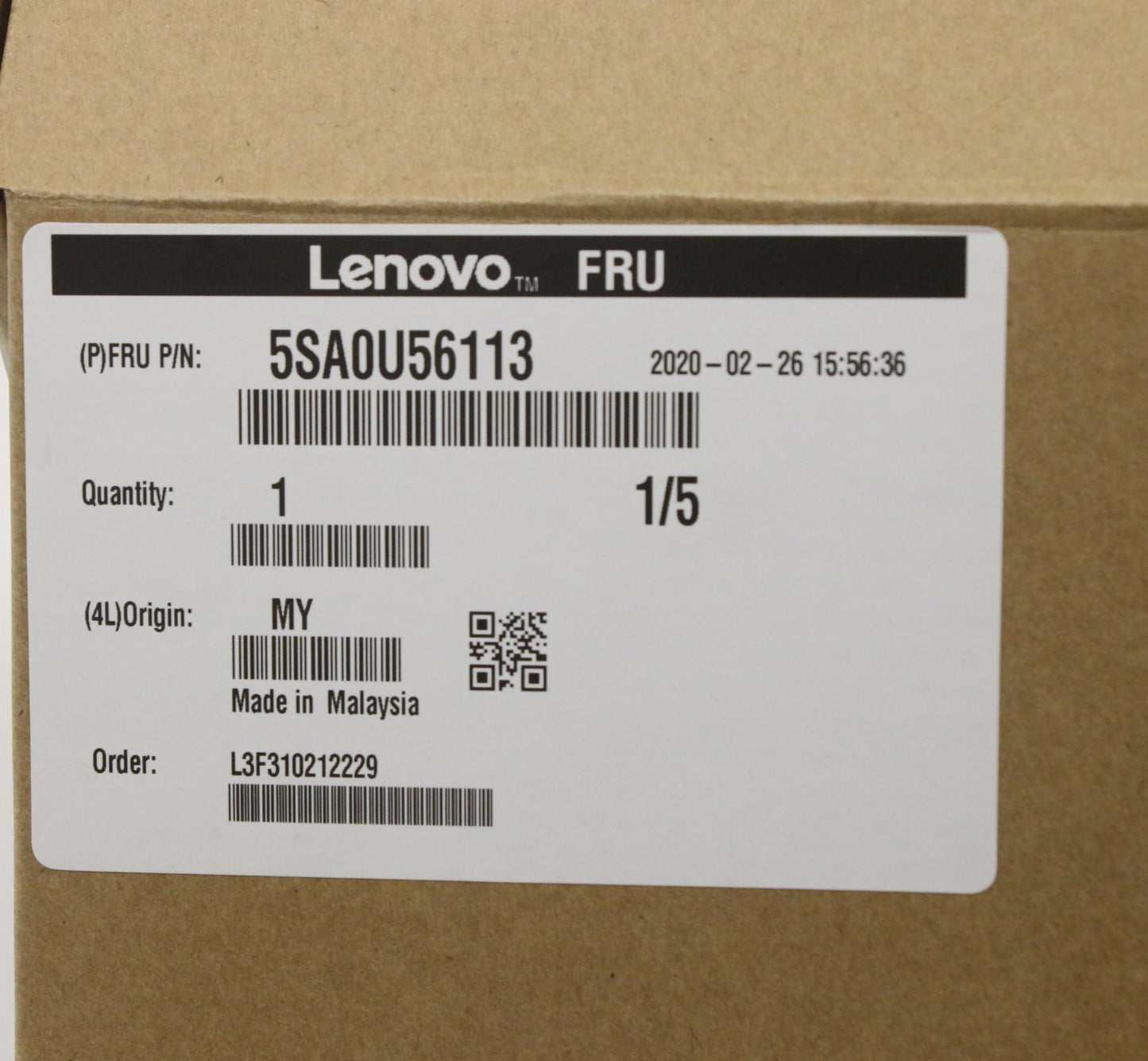 Lenovo Sp Ryzen 5 3600 3.6G 6C - 5SA0U56113