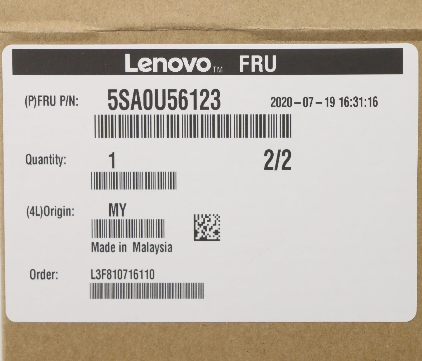 Lenovo Xeon W-2265 3.5Ghz 12C 19.25M - 5SA0U56123