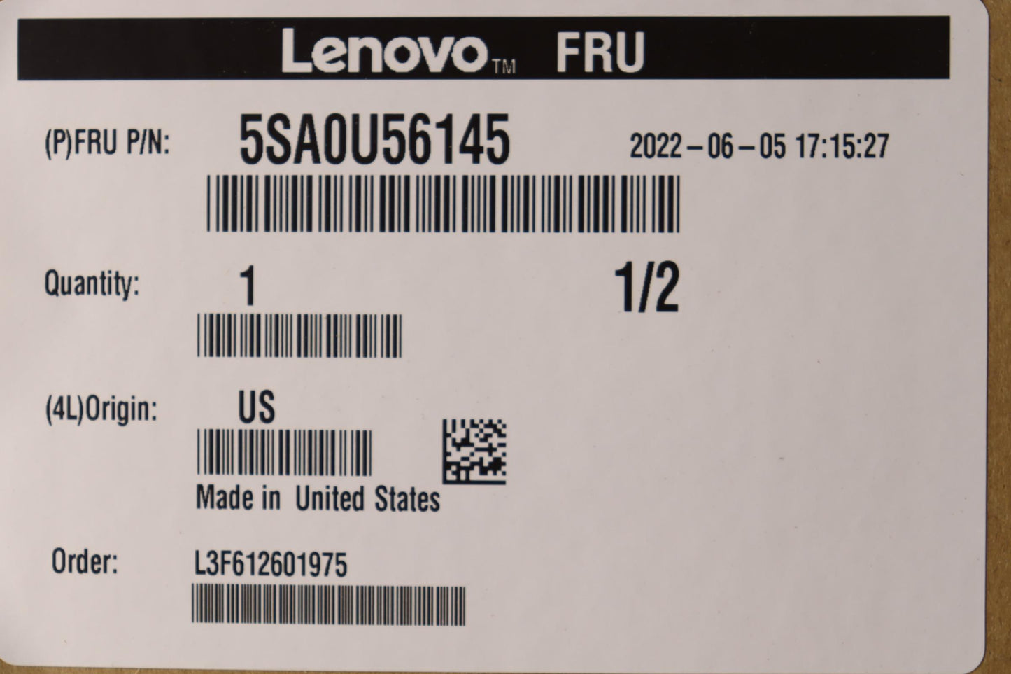Lenovo Xeon Br 3206R 1.9G 8C 85W - 5SA0U56145