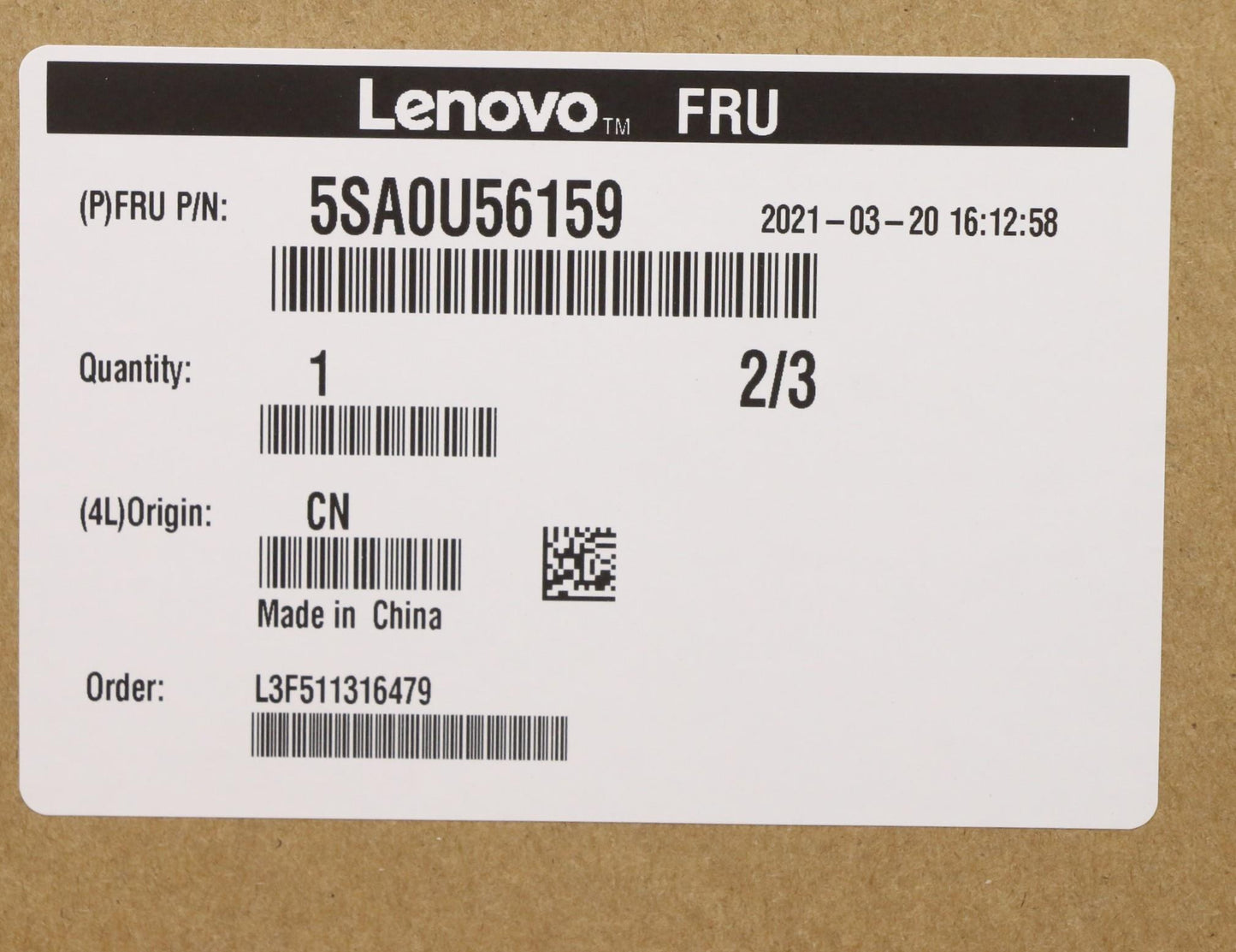 Lenovo Sp Intel G6500 4.1Ghz/2C/4M 58 - 5SA0U56159