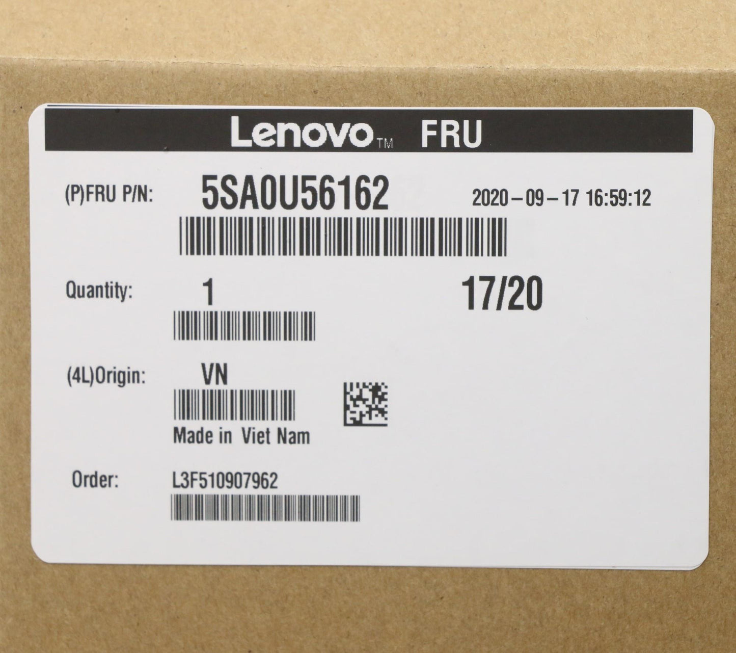 Lenovo Sp Intel G6400T 3.4Ghz/2C/4M 3 - 5SA0U56162