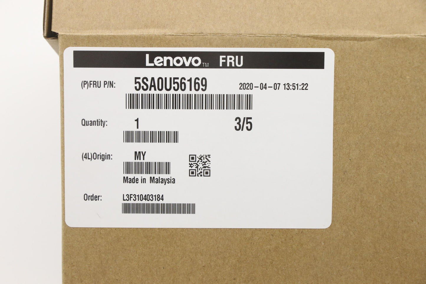 Lenovo Xeon W-2235 3.8Ghz/6C/8.25M 13 - 5SA0U56169
