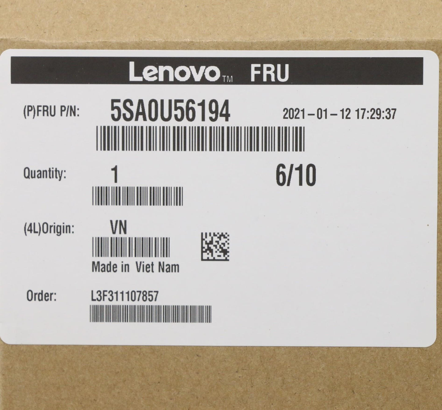 Lenovo (5SA0U56194) Intel Xeon W-1250P Processor, 4.1GHz, 6 Cores