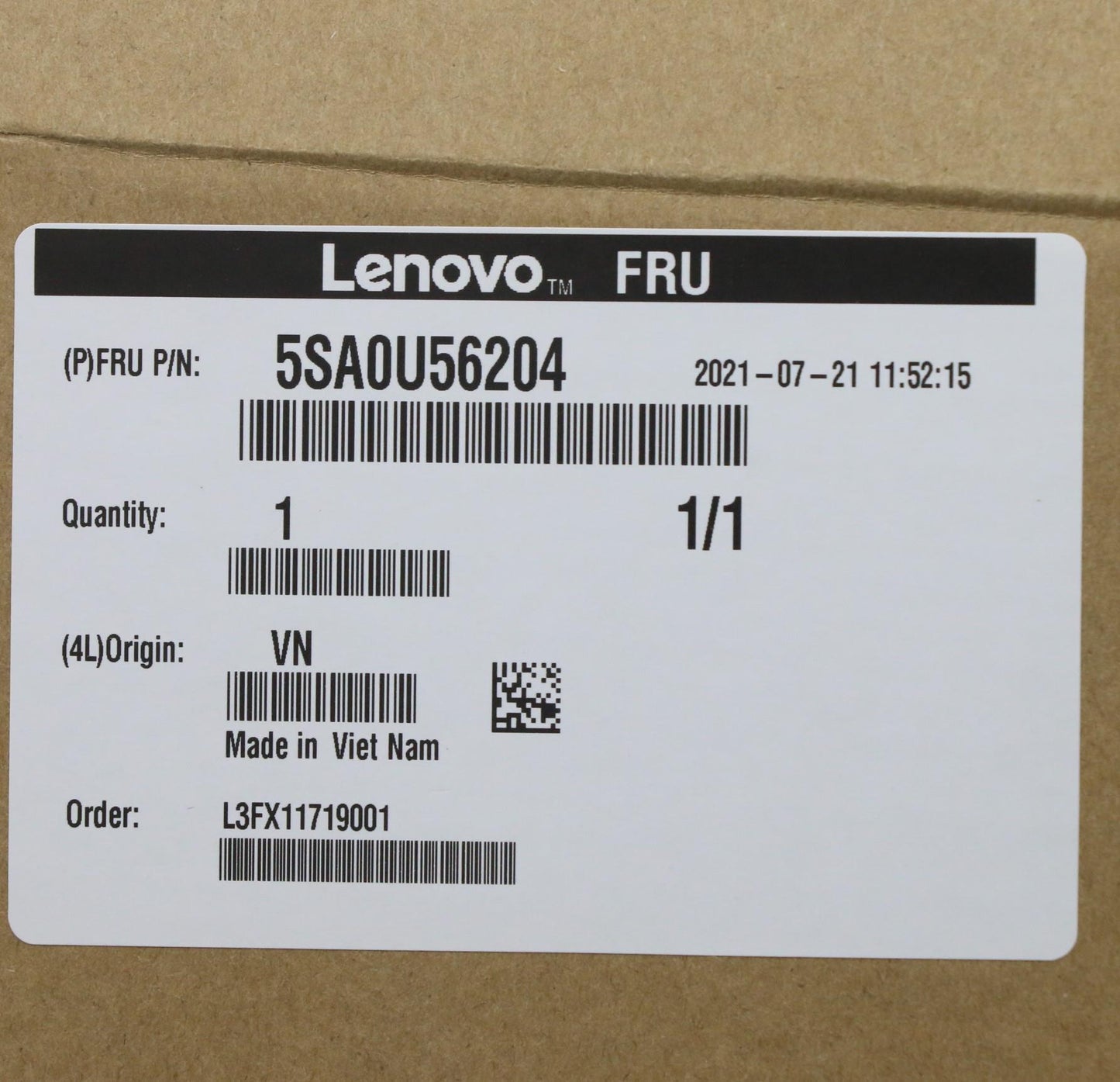 Lenovo Sp I9-10900F 2.8Ghz/10C/20M 65 - 5SA0U56204
