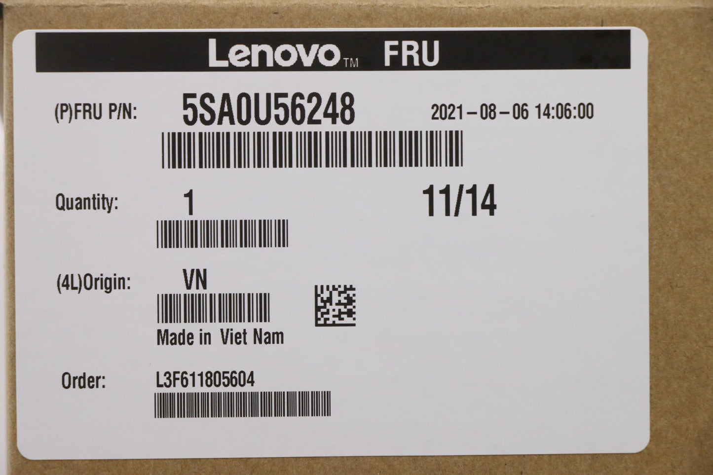 Lenovo Sp Intel I7-11700K 3.6Ghz 8C - 5SA0U56248