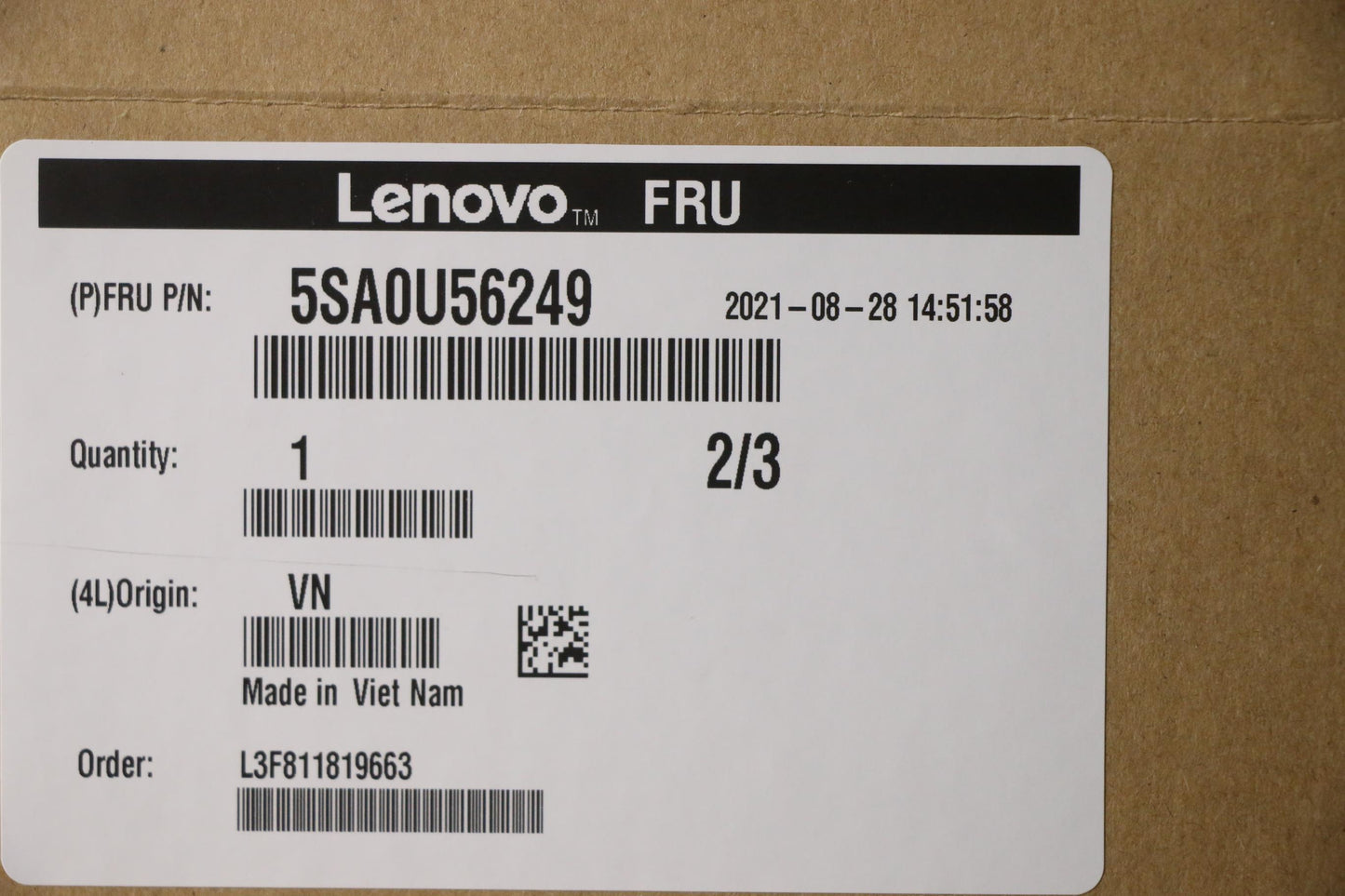 Lenovo Sp Core I5-11600K 3.9G 6C - 5SA0U56249